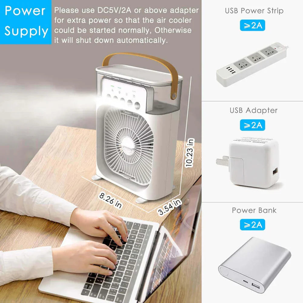 Chill Anywhere! ❄️ Portable Air Cooler Fan