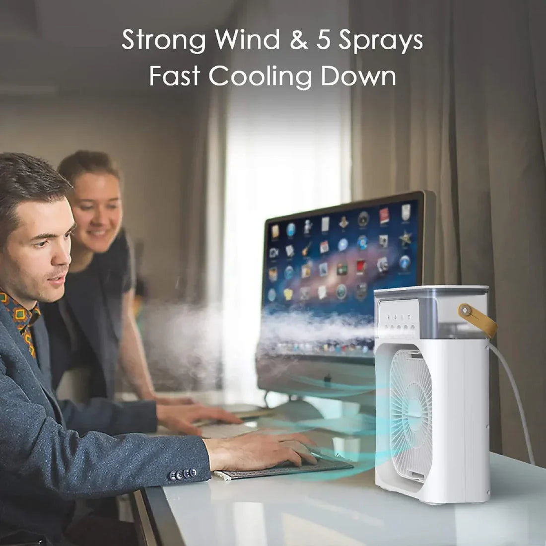 Chill Anywhere! ❄️ Portable Air Cooler Fan