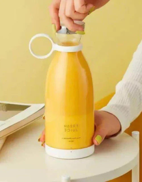 Portable Blender Juicer – 6 Blade USB Rechargeable Smoothie Maker, Protein Shake Blender, Baby Food, Mixer & Juicer Blender - 500 ml, Multicolor. Travel/School/Office/Workout Use