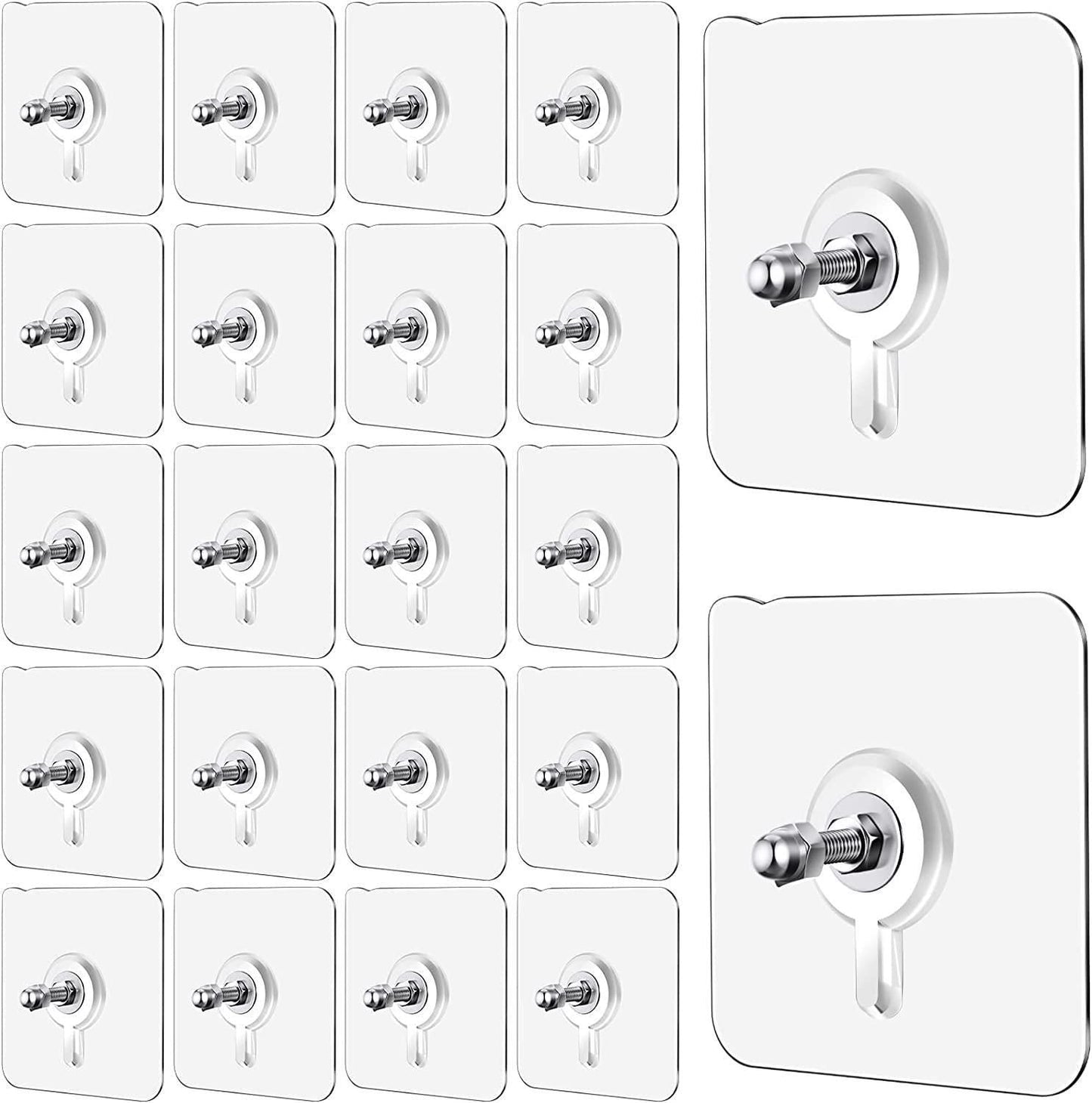 Wall Mount Screw Hooks for Kitchen Bathroom Bedroom Living Room