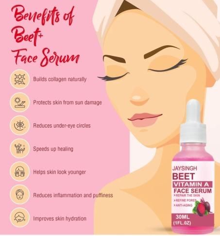 Beet Vitamin A Face Serum 60ml Pack of 2