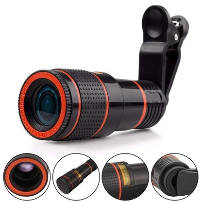 BD Protable HD 12x Optical Zoom Camera Telescope Lens Monocular Travel Hiking Tour