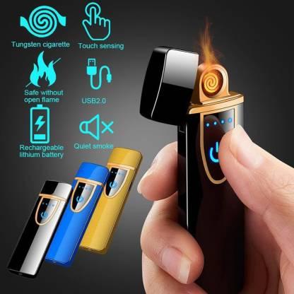 Touch Lighter Waterproof Rechargeable Electric Lighter Battery Indication Touch Screen Sensor Lighter